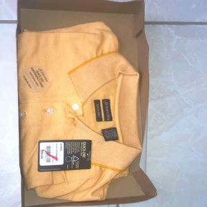 St. John’s Bay quick-dri polo, X-large,sunset gold color